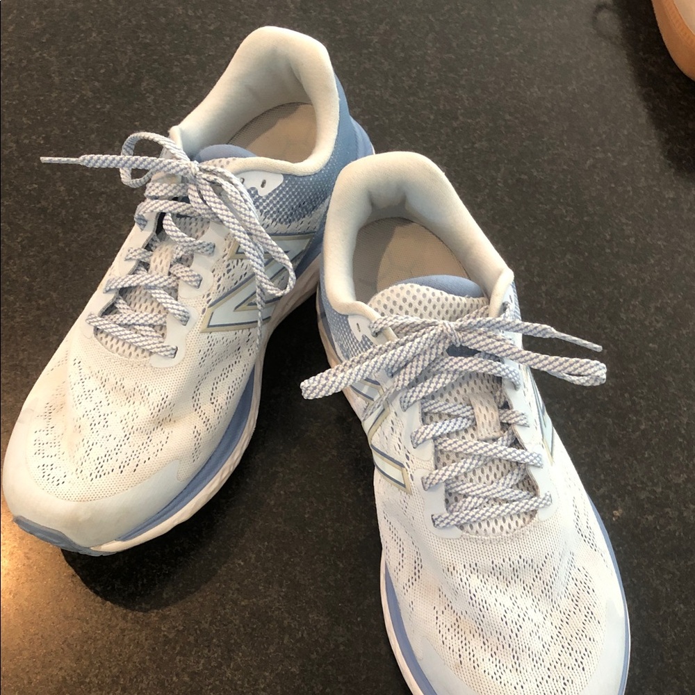 Light Blue Mesh Sneakers